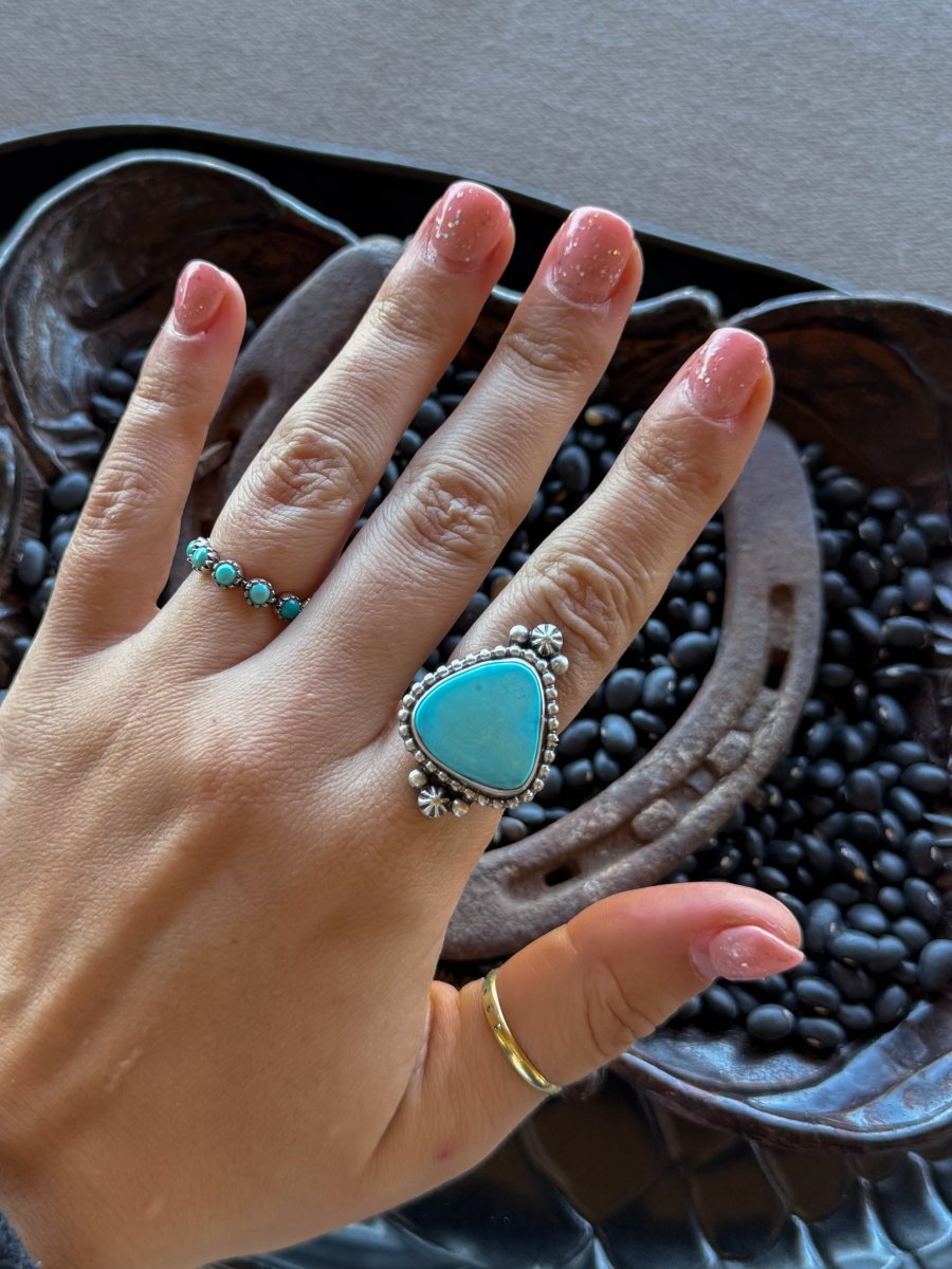 Am I Blue Turquoise Ring - Horseshoe J & Co.