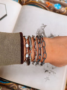 Aspen Silver Rope Chain Bracelet - Horseshoe J & Co.