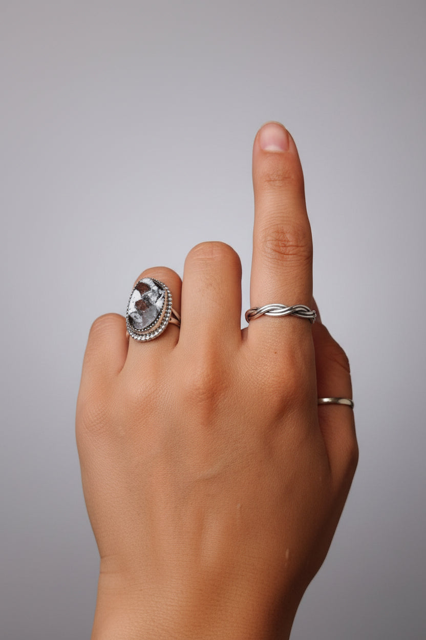 Athens Sterling Silver Ring - Horseshoe J & Co.