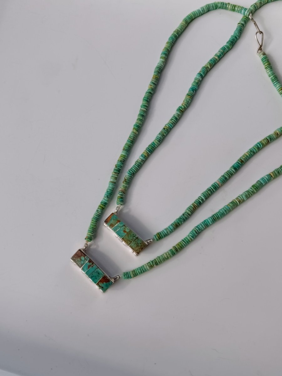 Atwood Turquoise Beaded Bar Necklace - Wooten's