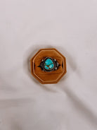 Auburn Cigar Band Turquoise Ring - Wooten's