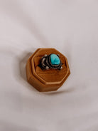 Auburn Cigar Band Turquoise Ring - Wooten's