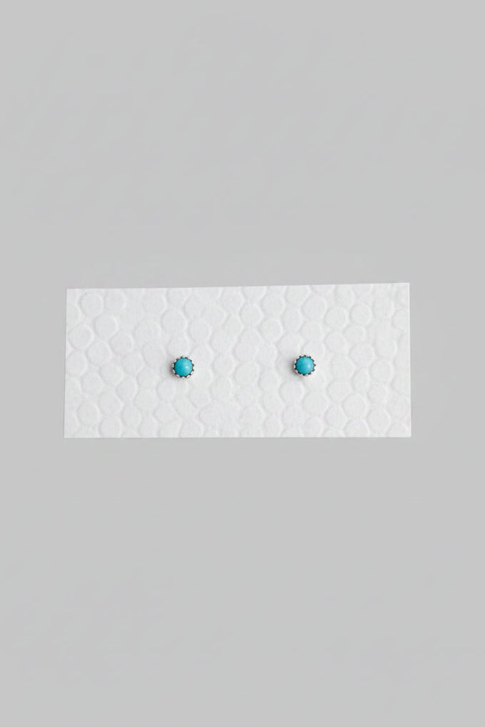 Bainville 4mm Turquoise Studs - Wooten's