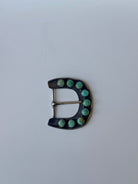 Barn Sour Turquoise Belt Buckle - 2 - Horseshoe J & Co.