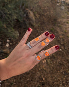 Baxter Orange Spiny Rings - bracelet - Horseshoe J & Co.