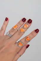 Baxter Orange Spiny Rings - bracelet - Wooten's