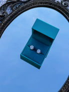 Biddle 8mm Round Solitaire Stud Earrings - Horseshoe J & Co.