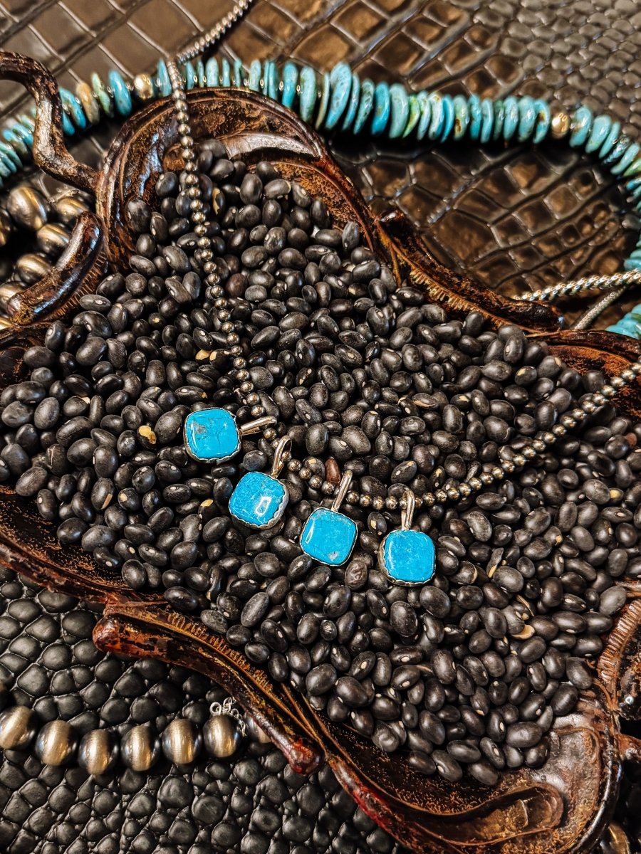 Blue Clear Sky Turquoise Pendant - Wooten's