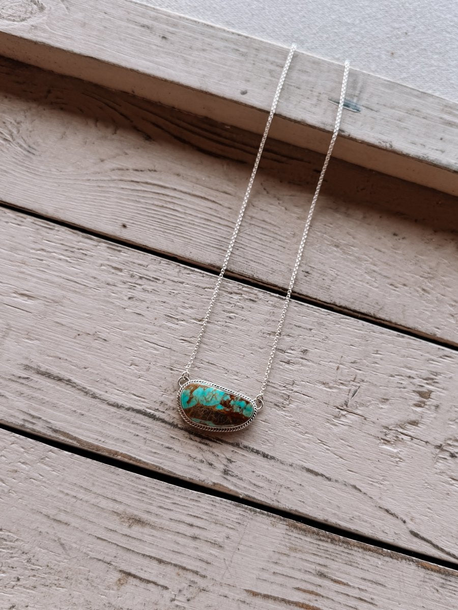 Blue Train Turquoise Necklace - Horseshoe J & Co.