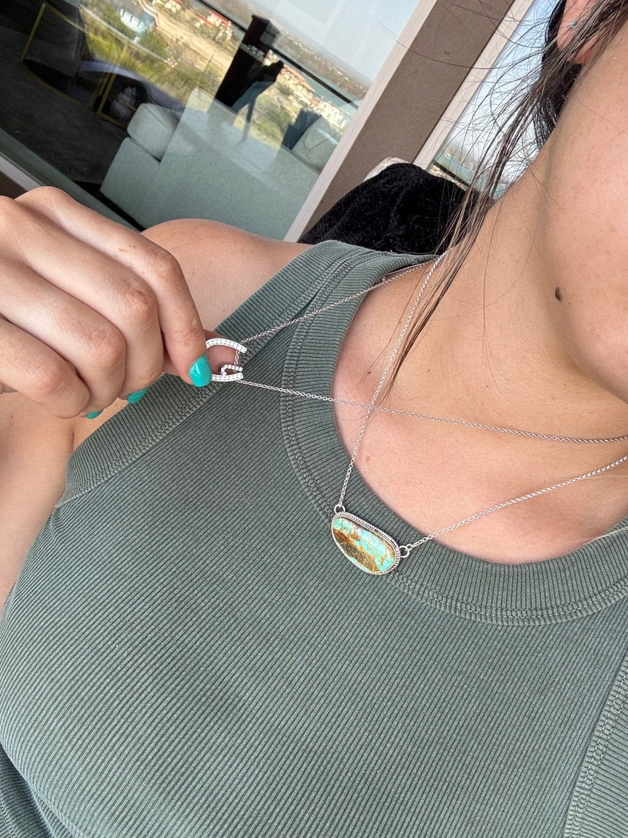 Blue Train Turquoise Necklace - Horseshoe J & Co.