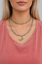 Blum Turquoise Heishi + Pearl Necklace - Wooten's
