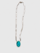 Boca Raton Turquoise Freshwater Pearl Pillar Necklace - Wooten's