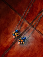 Bond Blue Lapis and Spiny Oyster Necklace - Horseshoe J & Co.