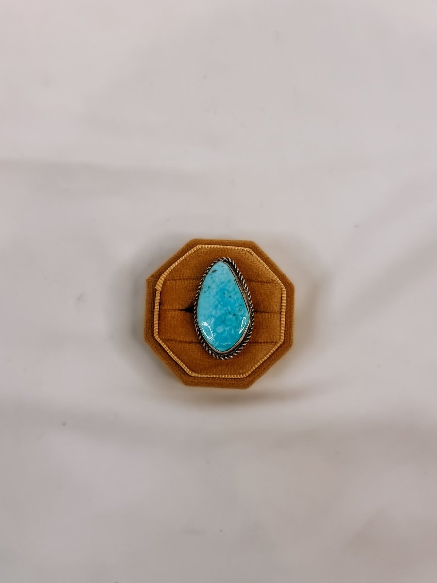 Boulder Adjustable Turquoise Ring - Horseshoe J & Co.
