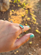 Bouse Royston Turquoise Horizontal Rings - Horseshoe J & Co.