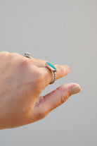 Bouse Royston Turquoise Horizontal Rings - Wooten's