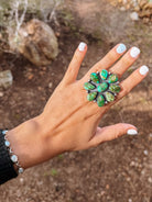 Bowie Adjustable Sonoran Gold Cluster Ring - Horseshoe J & Co.