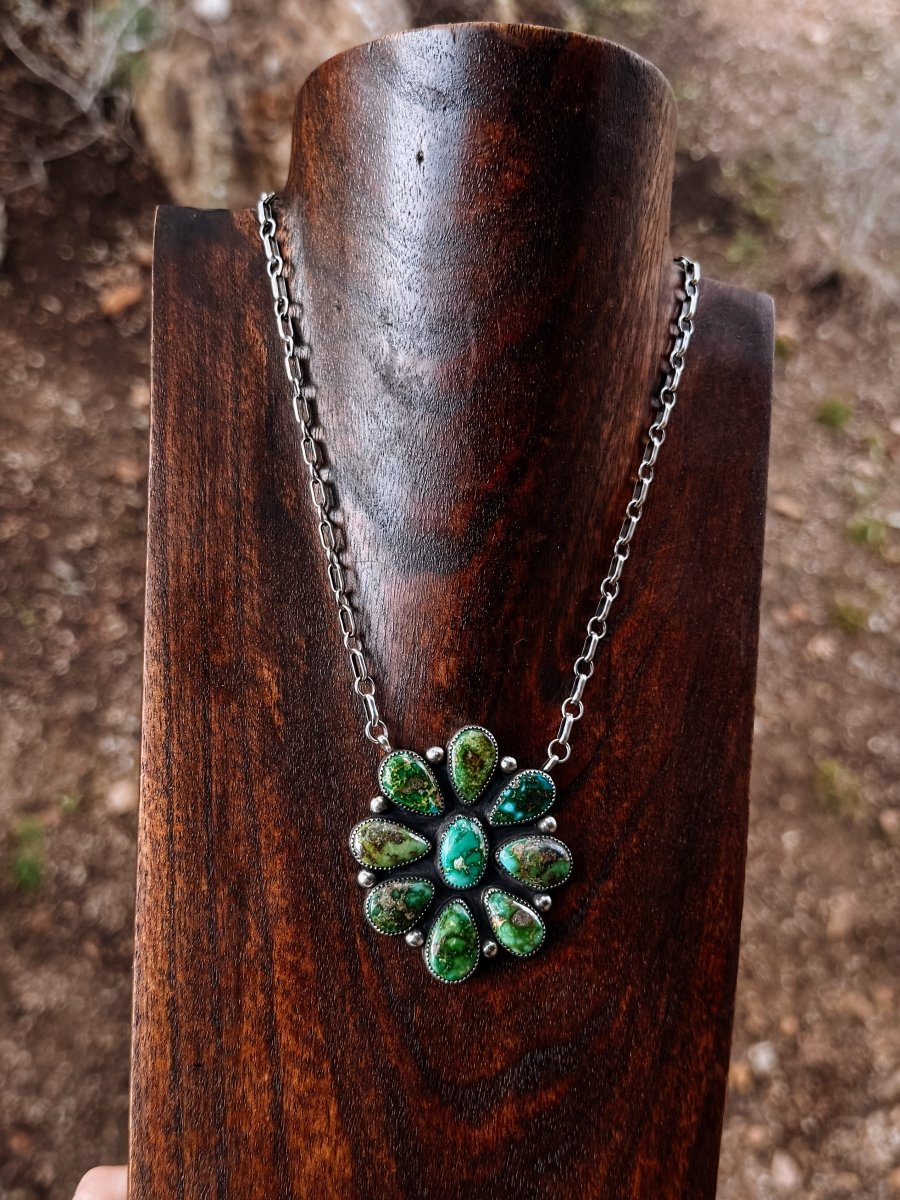 Bowie Sonoran Gold Cluster Necklace - Horseshoe J & Co.