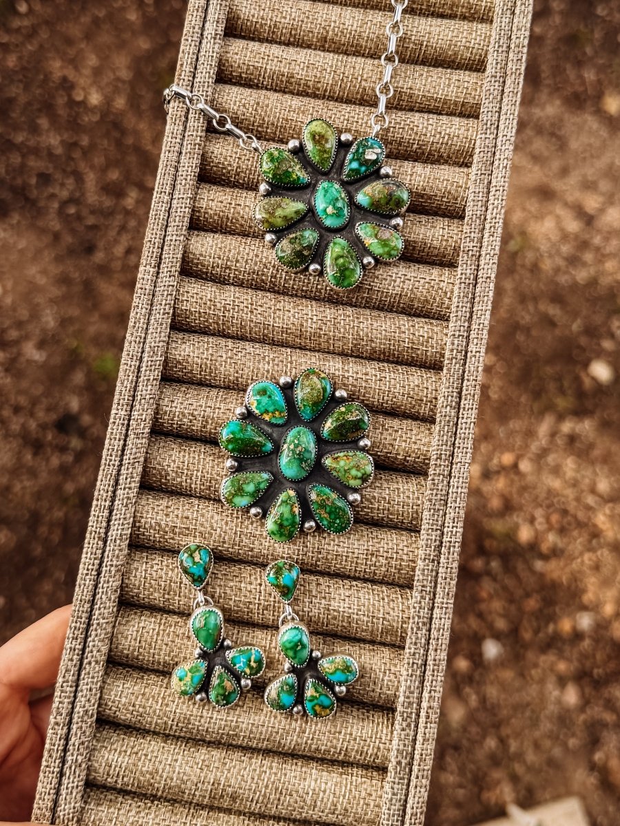Bowie Sonoran Gold Cluster Necklace - Horseshoe J & Co.