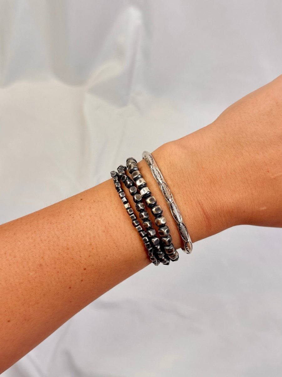 Bradford Triangle Stamped Cuff (Large) - Wooten's
