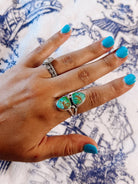 Bremond 2 Stone Turquoise Ring - ring - Wooten's