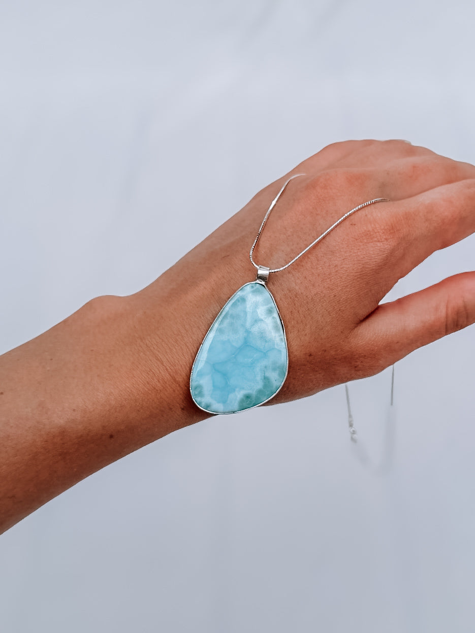 Bristol Larimar Necklace - Wooten's