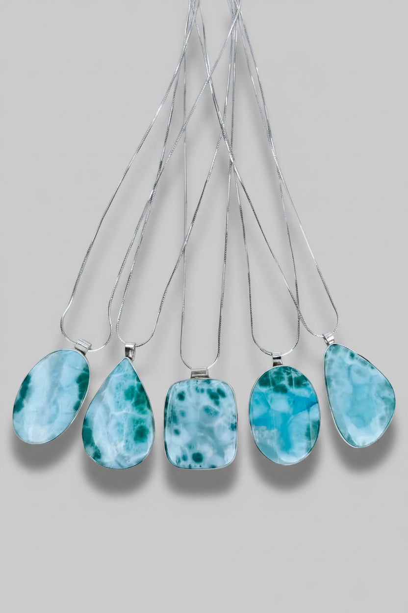 Bristol Larimar Necklace - Wooten's