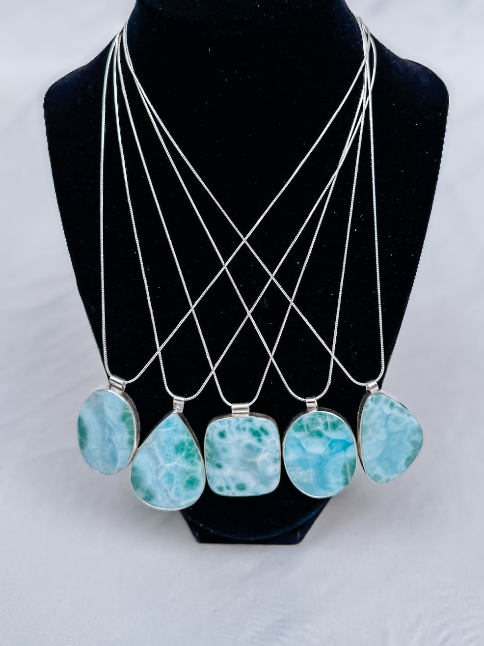 Bristol Larimar Necklace - Wooten's