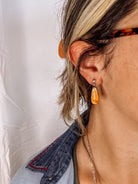 Burlington Orange Spiny Necklace + Earring Set - Horseshoe J & Co.