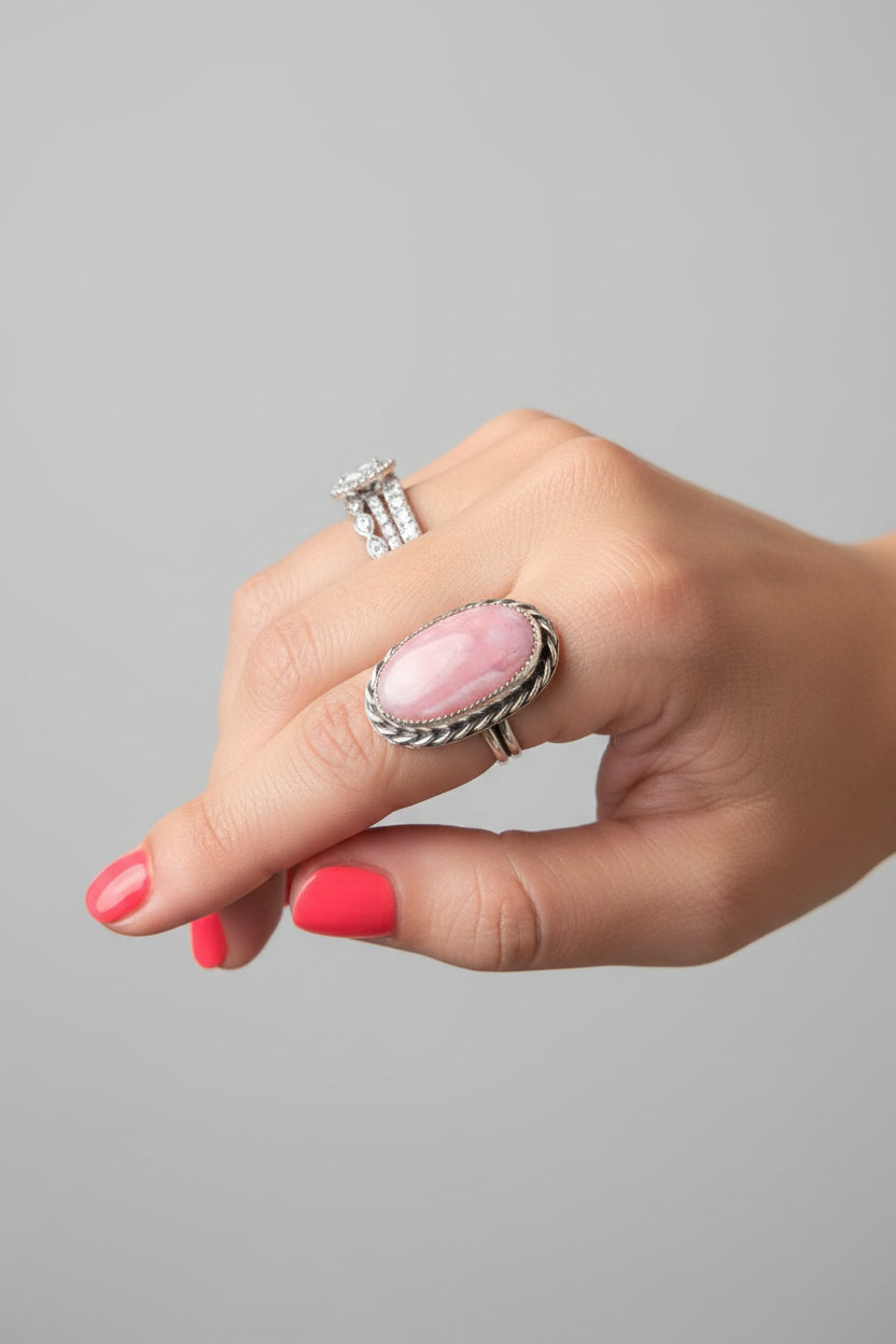 Burris Pink Opal Ring - Wooten's