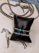 Busby Turquoise Twist Cuff Bracelet - Wooten's