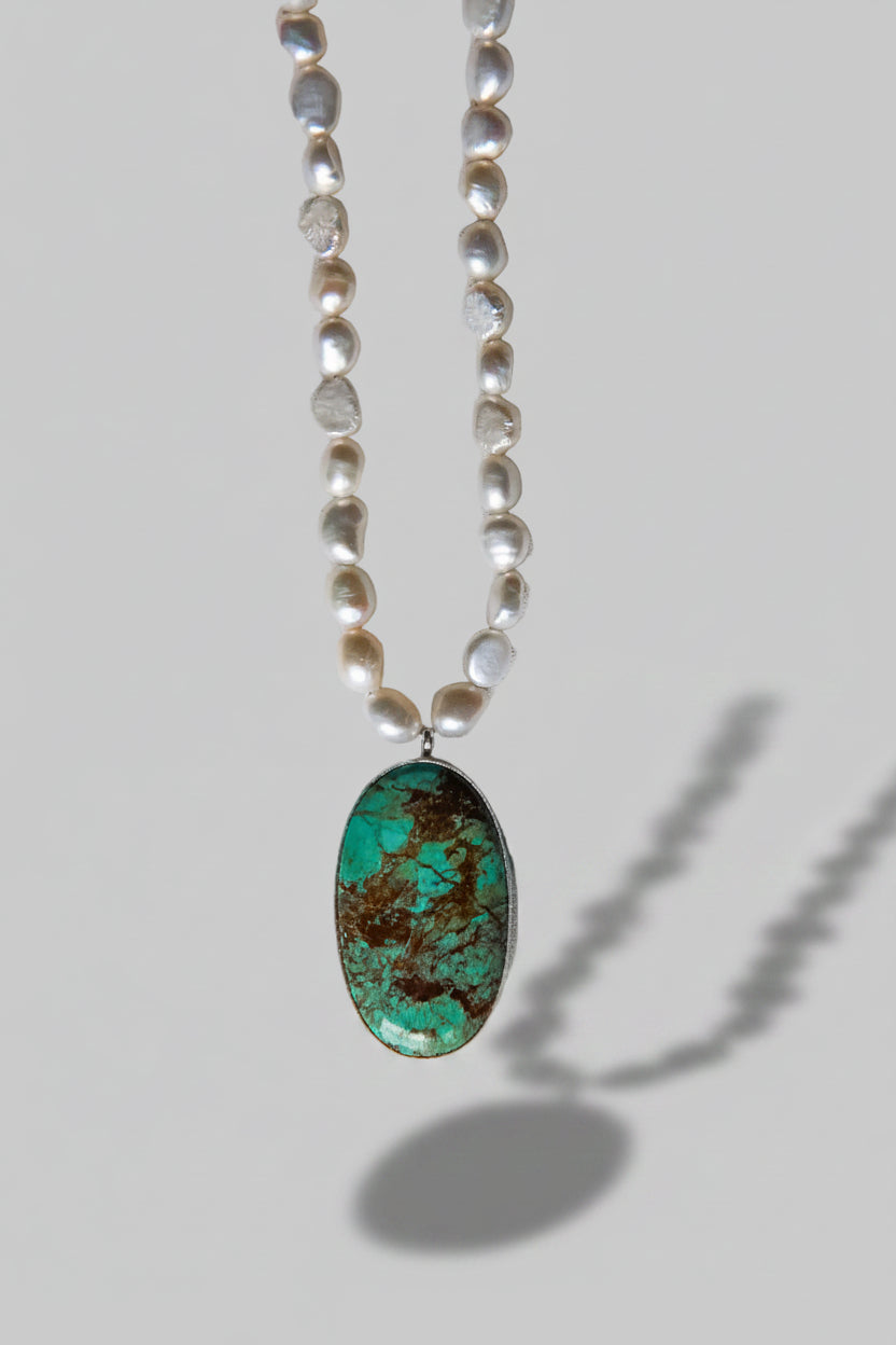 Callaway Turquoise Freshwater Pearl Necklace - Wooten's