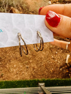 Canelo Sterling Silver Hoop Earrings - Horseshoe J & Co.