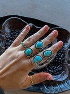Carried Away Adjustable Turquoise Ring - Wooten's