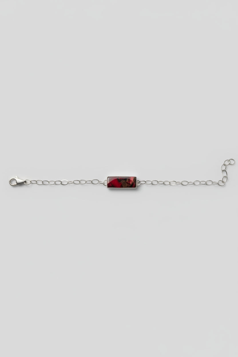 Chambers Rose Dahlia Horizontal Chain Bracelet - Wooten's