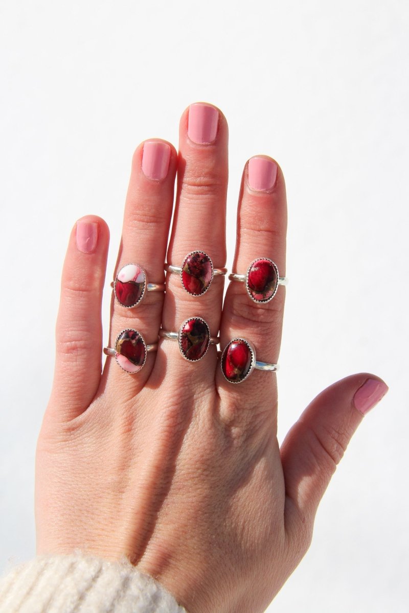 Chambers Rose Dahlia Ring - Horseshoe J & Co.