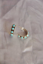 Charco Turquoise Hoop Earrings - Horseshoe J & Co.