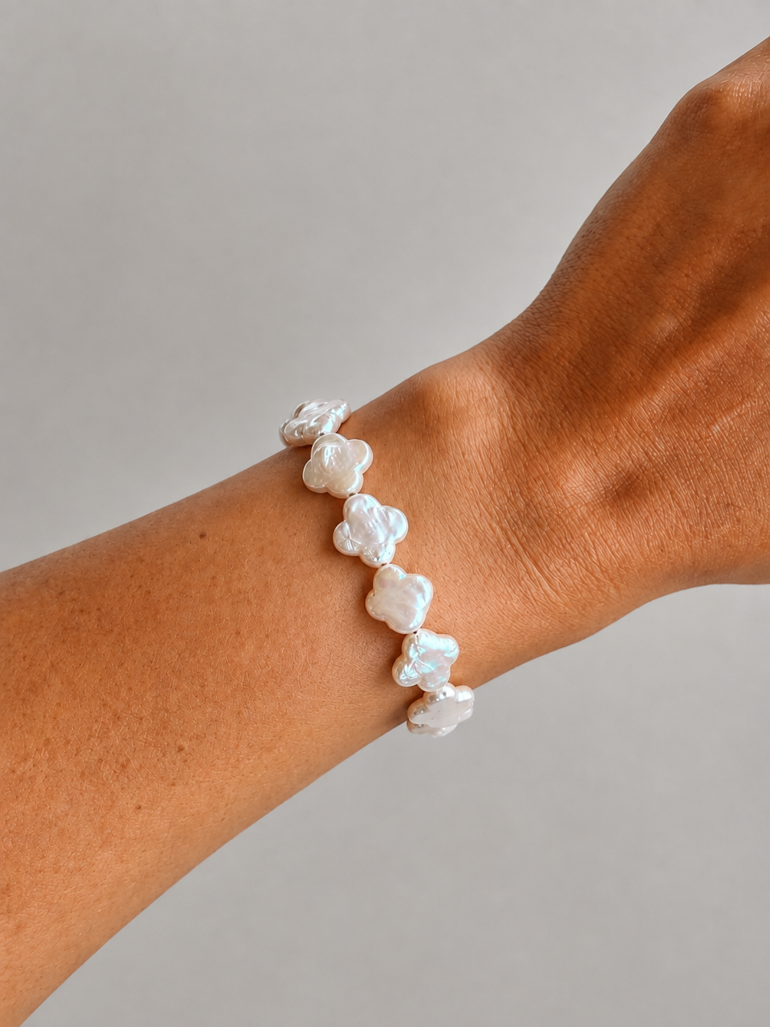 Clover Freshwater Pearl Bracelet - Wooten's