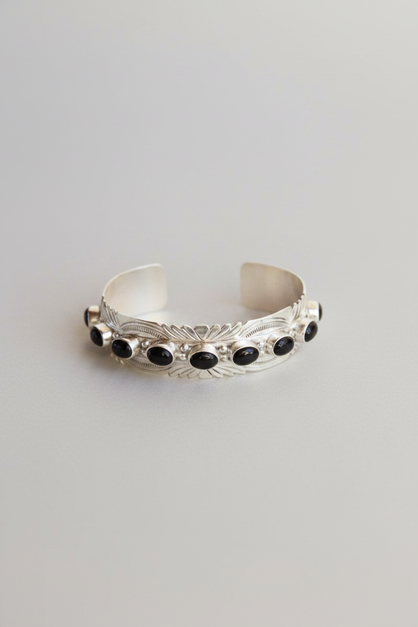 Cochise Black Onyx Cuff Bracelet - Wooten's