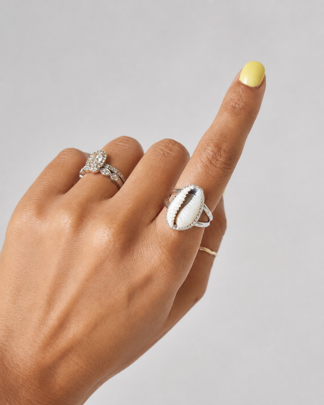 Corpus Christi Cowrie Shell Ring - Wooten's
