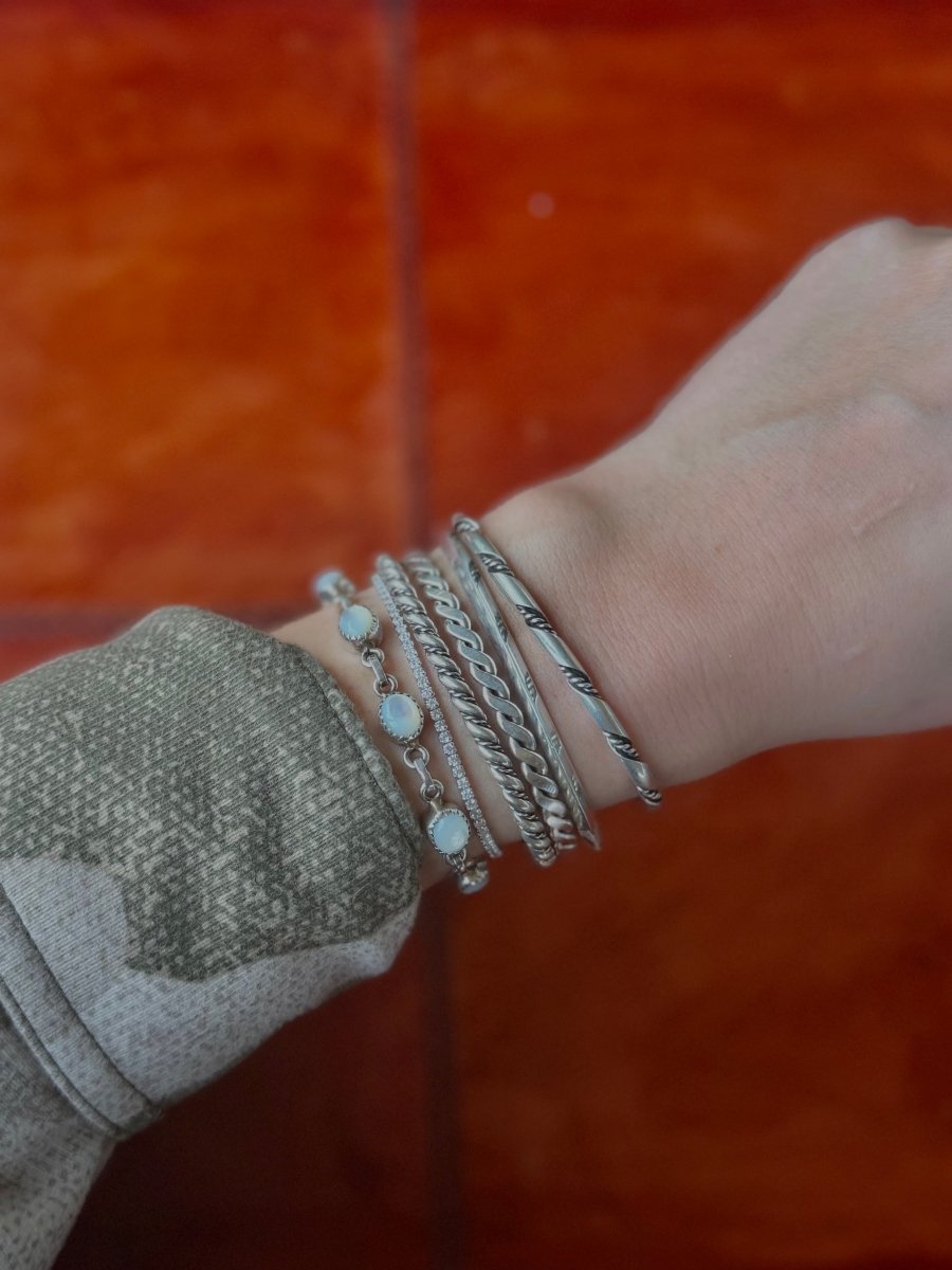 Cowdrey Silver Twist Cuff - Horseshoe J & Co.