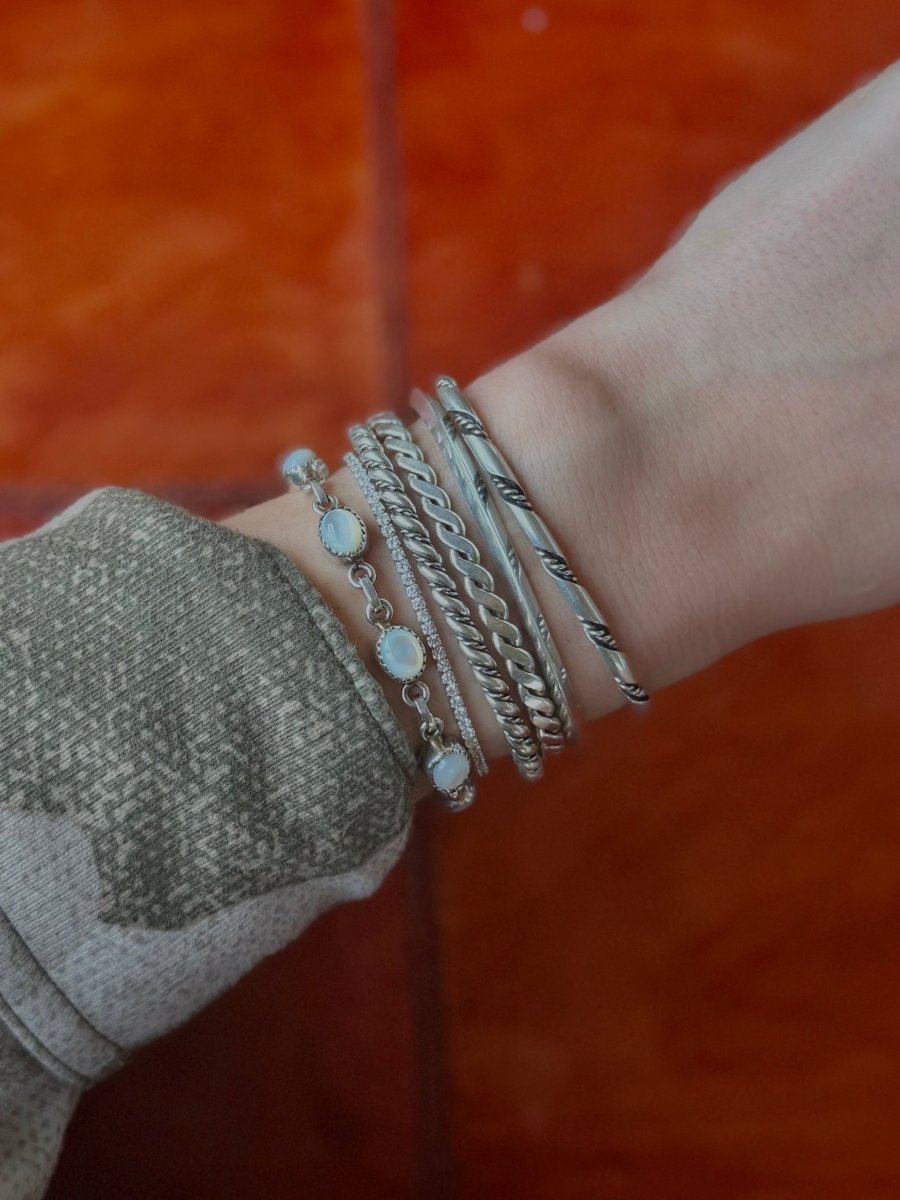 Cowdrey Silver Twist Cuff - Horseshoe J & Co.