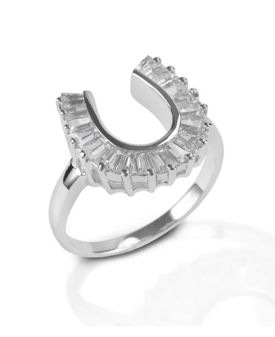 Cowgirl Luxe Baguette Horseshoe Ring - Wooten's