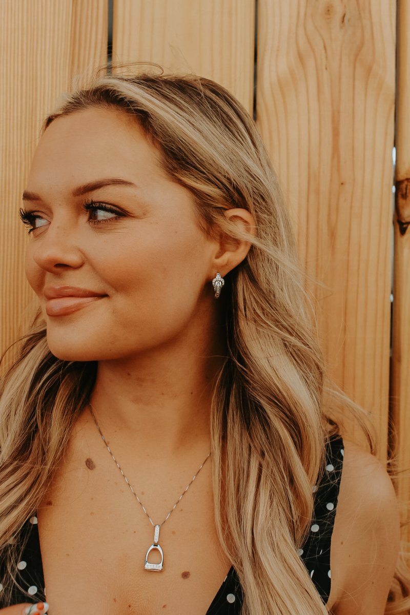 Cowgirl Luxe Buckle Hoop Earrings - Wooten's