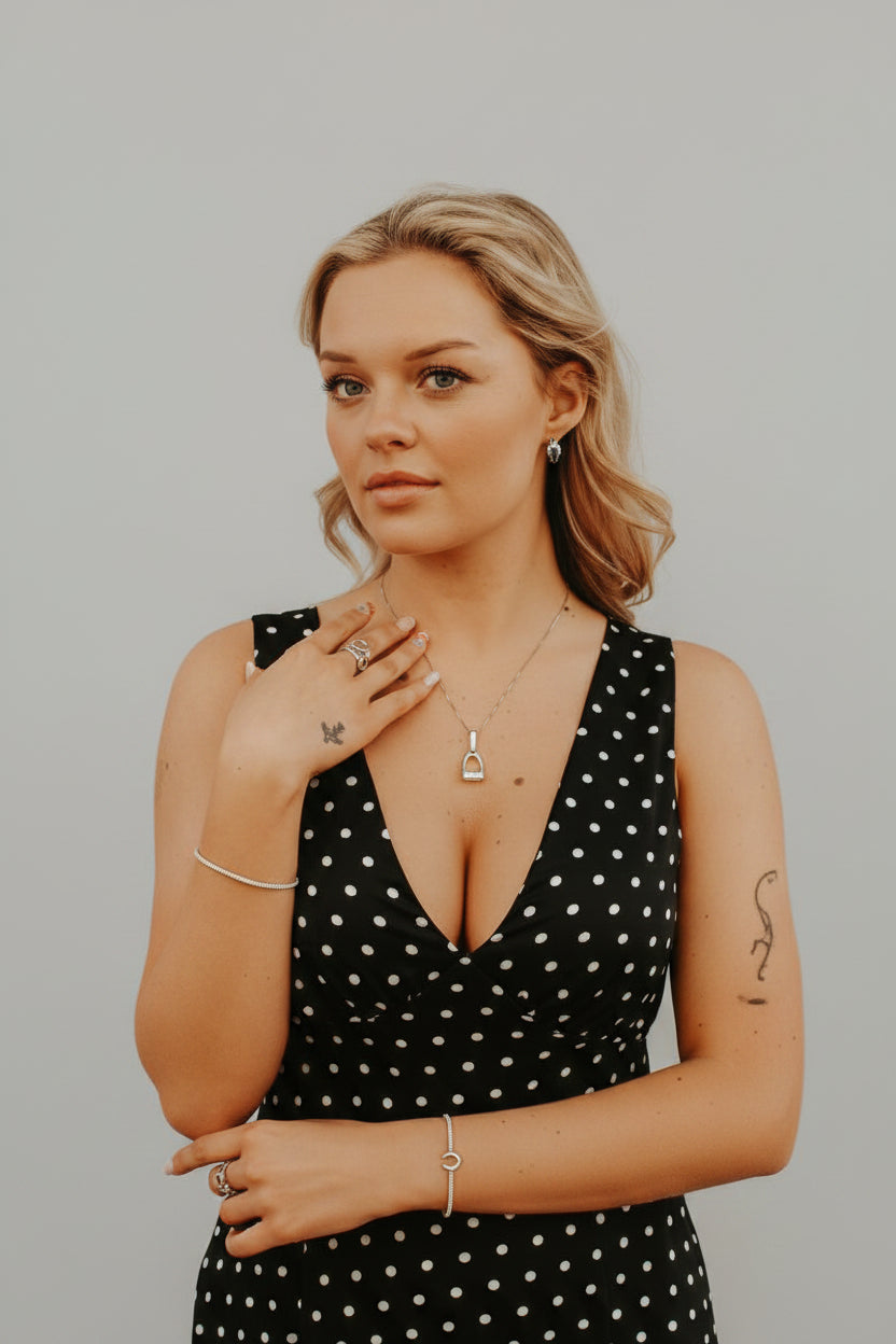 Cowgirl Luxe English Stirrup Necklace - Wooten's