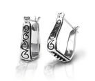 Cowgirl Luxe Engraved Stirrup Earrings - Wooten's