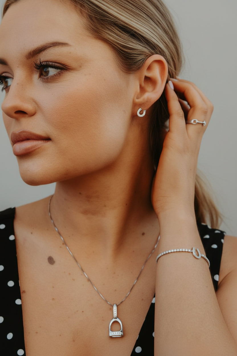 Cowgirl Luxe Horseshoe Earrings - Wooten's