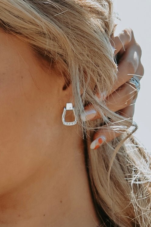 Cowgirl Luxe Oxbow Stirrup Earrings - Wooten's