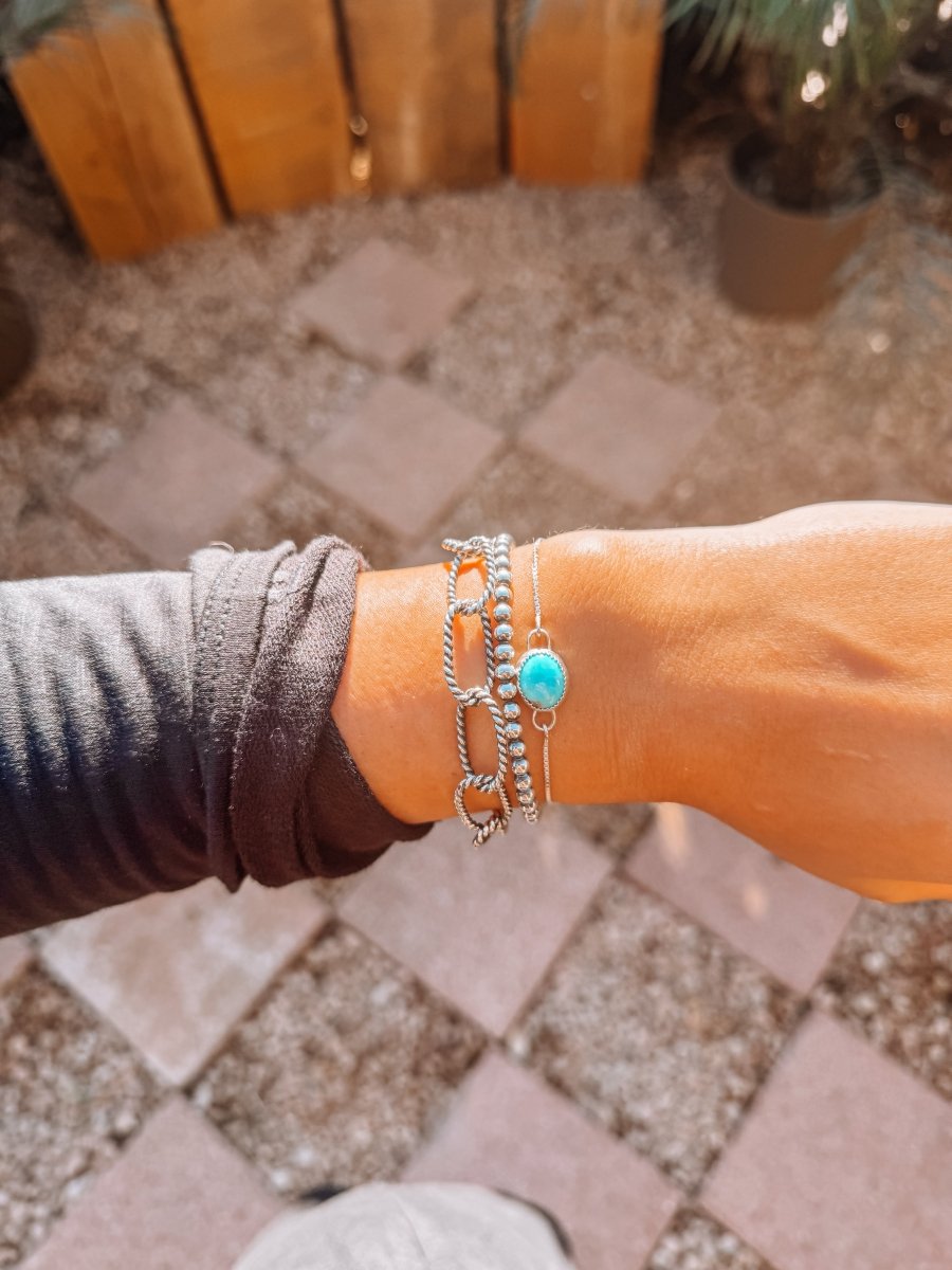 Cross Plains Turquoise Bracelet - bracelet - Horseshoe J & Co.