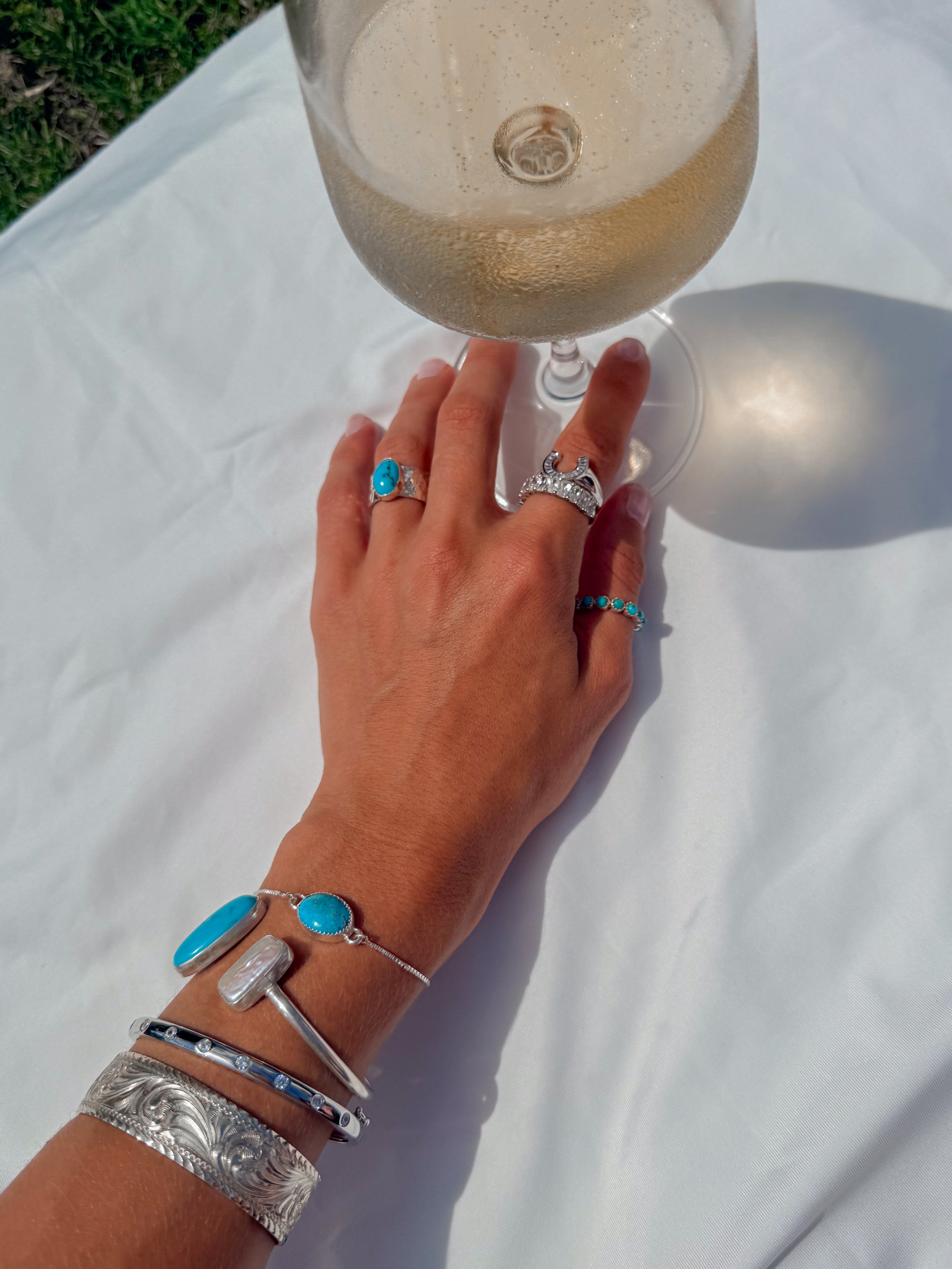 Cross Plains Turquoise Bracelet - bracelet - Wooten's